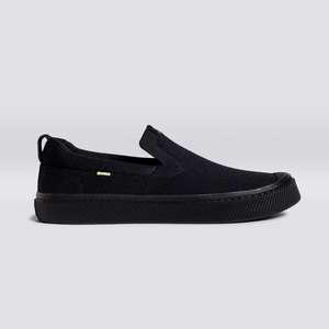 IBI Slip-On Cariuma Low Top Bamboo Weave Knit Noir Femme | NER-4791377